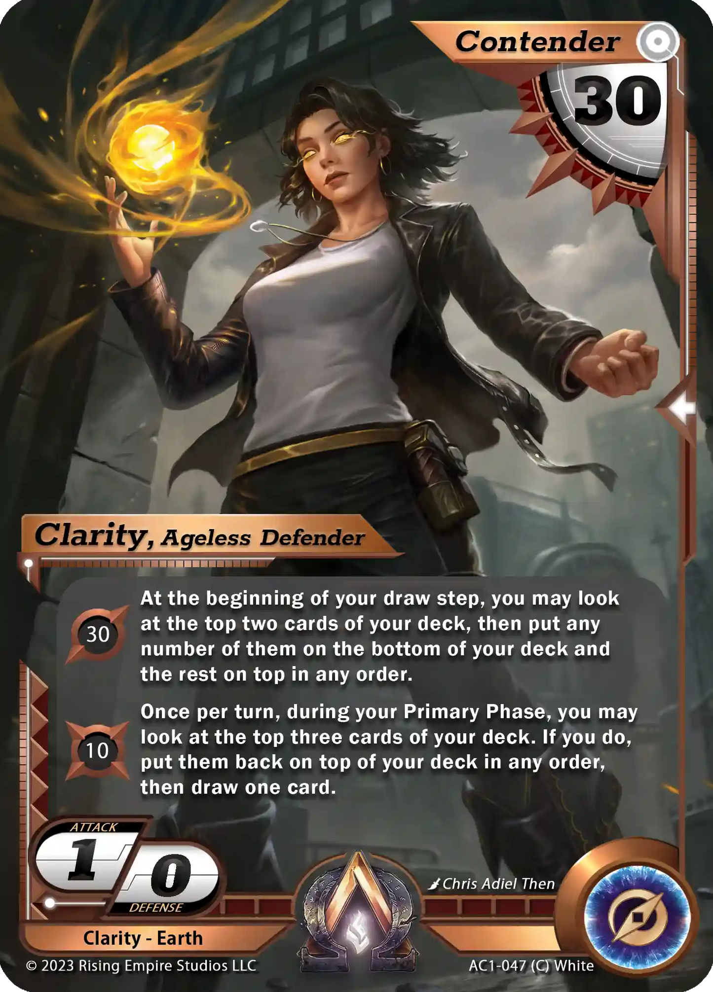 Clarity, Ageless Defender