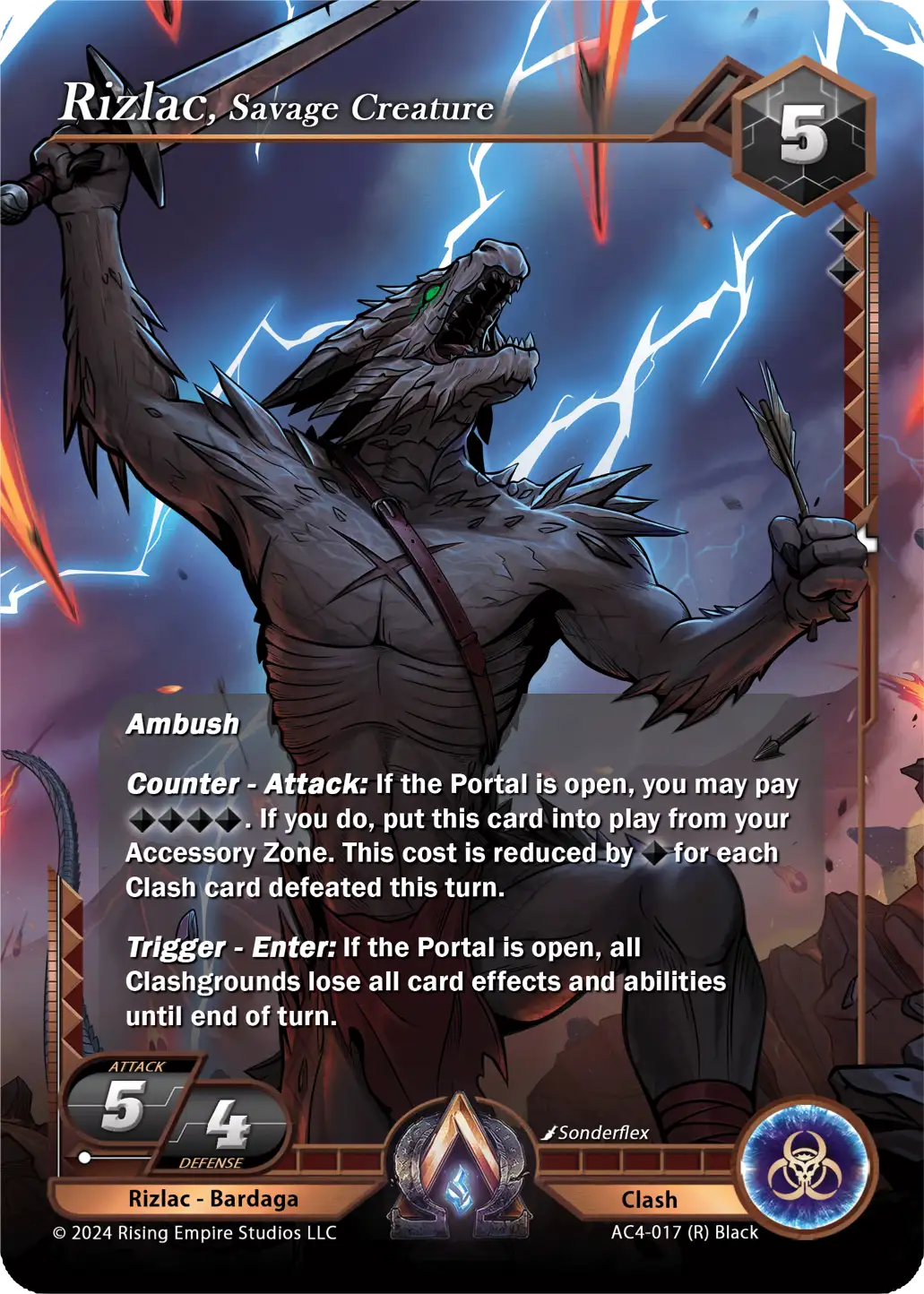 Rizlac, Savage Creature