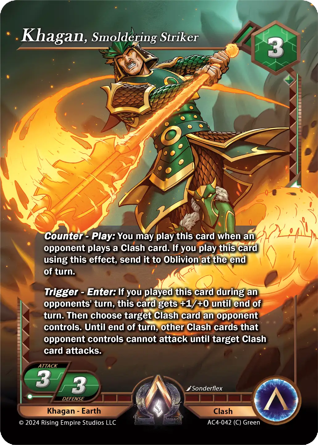 Khagan, Smoldering Striker