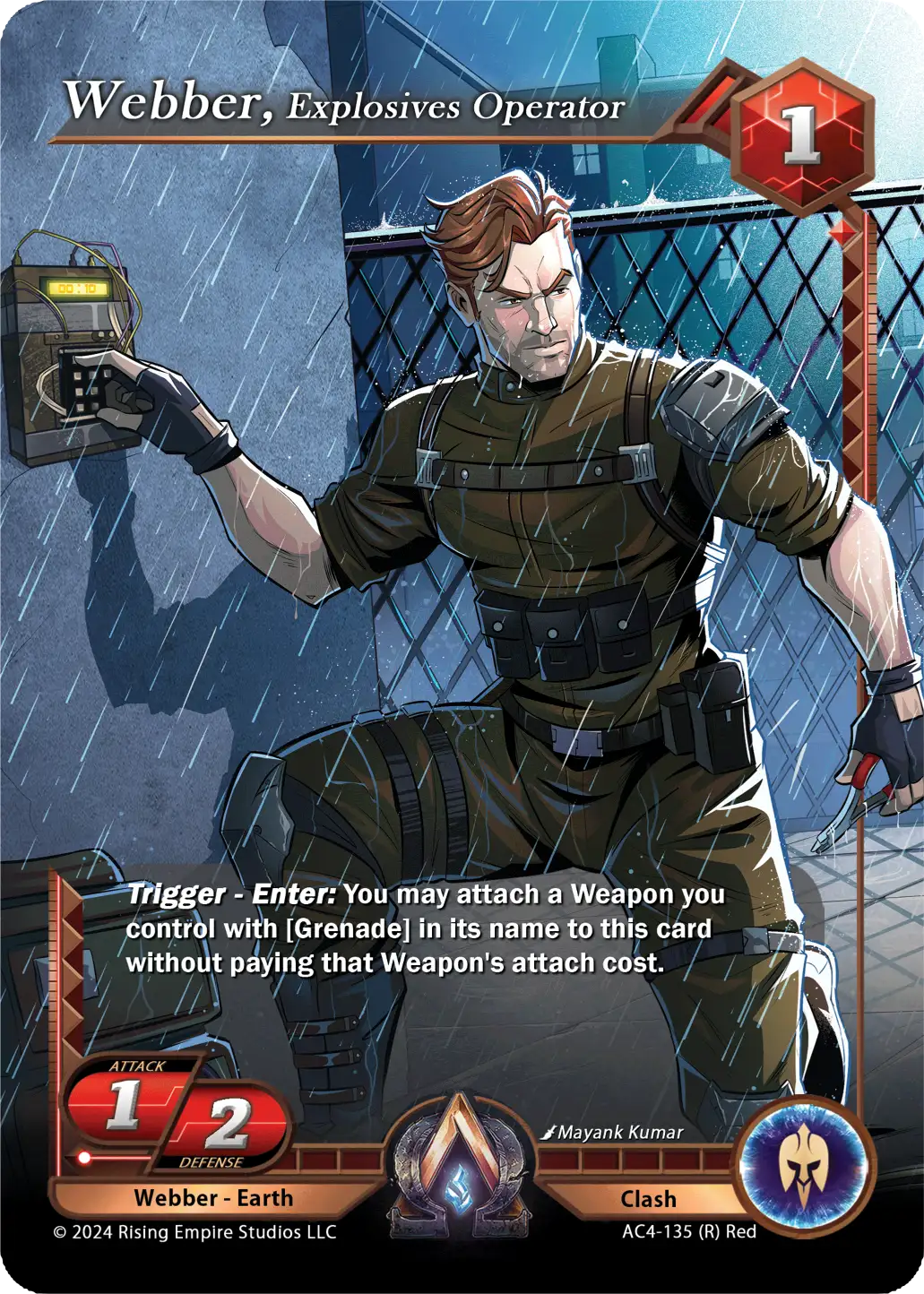 Webber, Explosives Operator