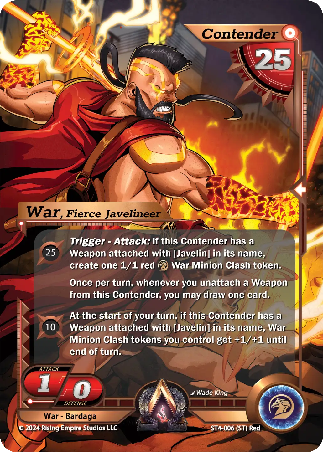 War, Fierce Javelineer