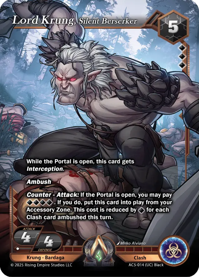 Lord Krung, Silent Berserker