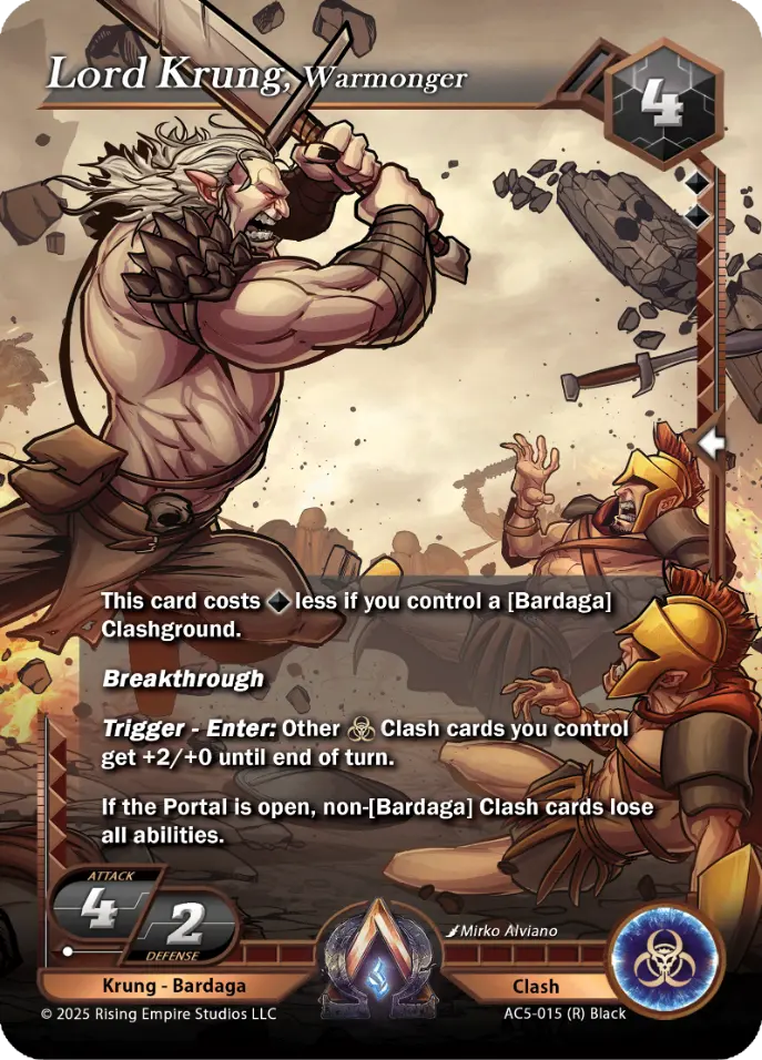 Lord Krung, Warmonger