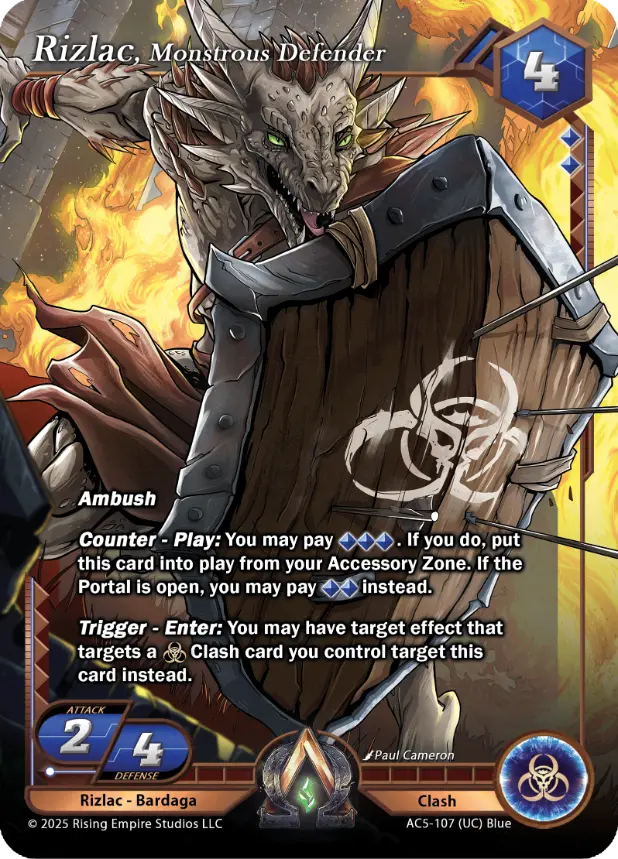 Rizlac, Monstrous Defender