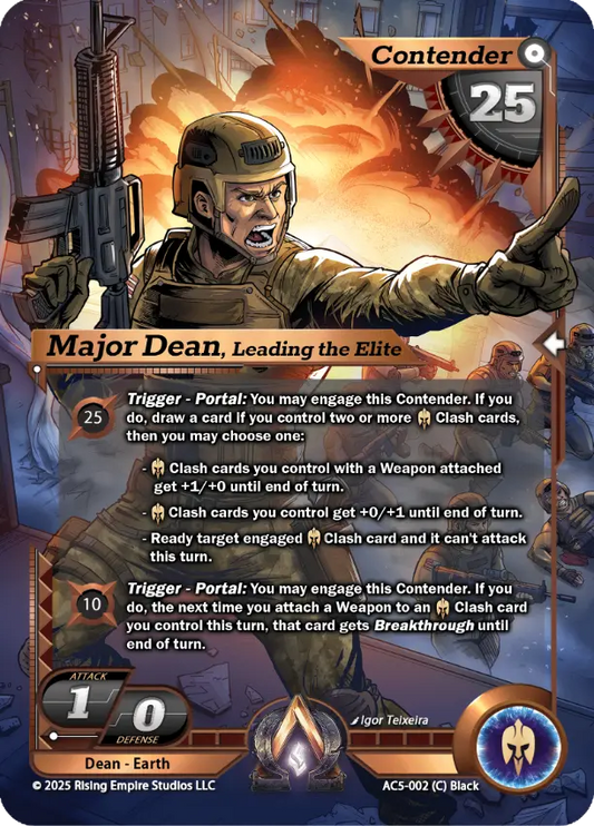 Major Dean, Leading the Elite