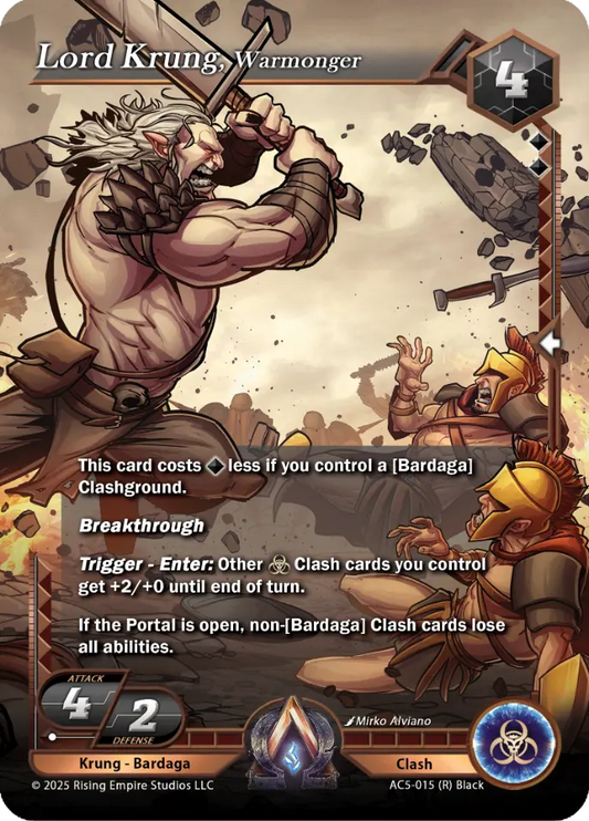 Lord Krung, Warmonger
