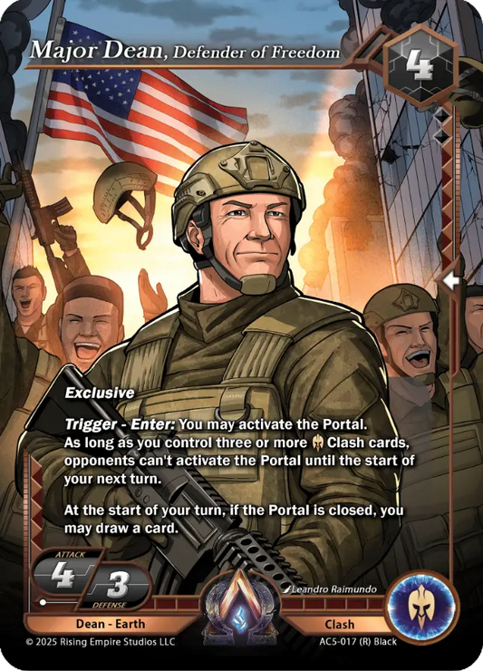 Major Dean, Defender of Freedom
