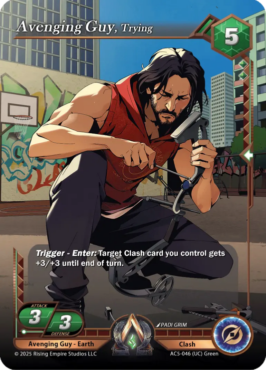 Avenging Guy, Trying